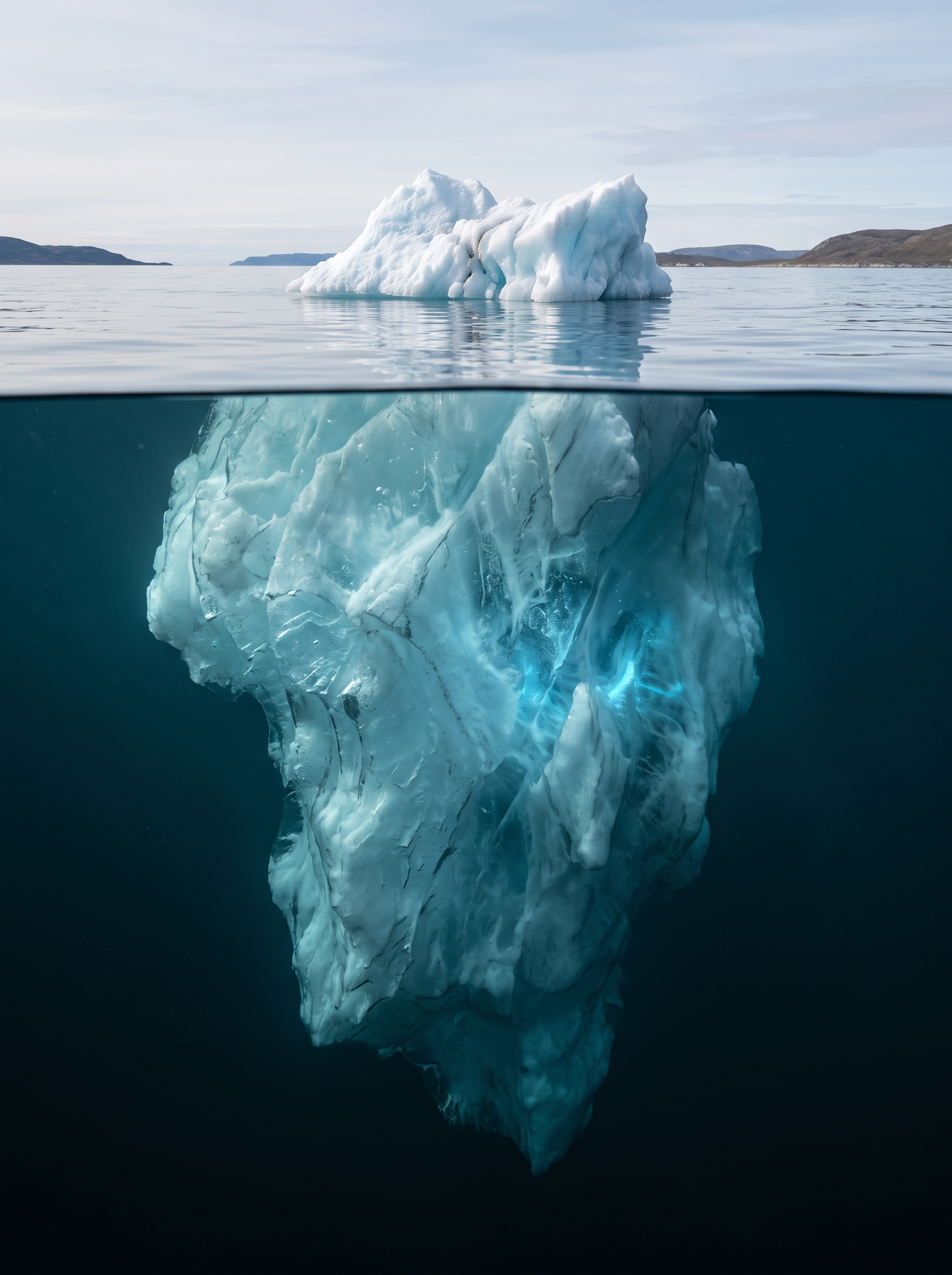 Iceberg: la part visible és fumar; la gran massa invisible sota l'aigua són els patrons inconscients